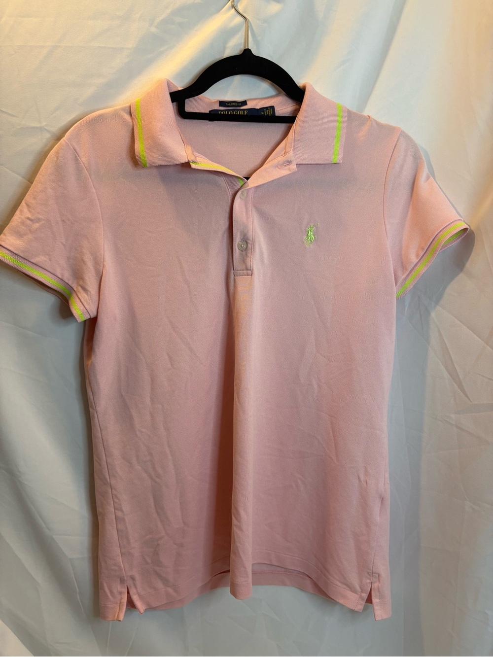 Polo by Ralph Lauren Light Pink Polo with Neon Trim